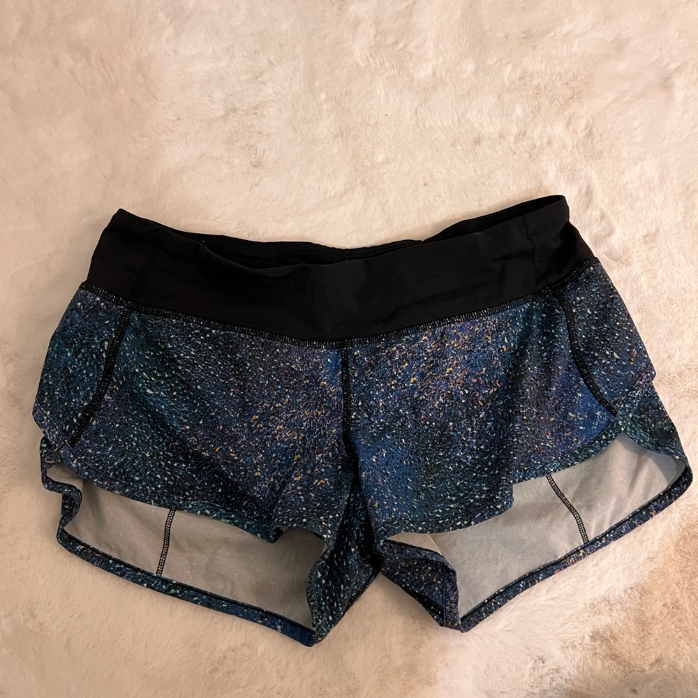 LULULEMON SPEED UP shorts galaxy size 6